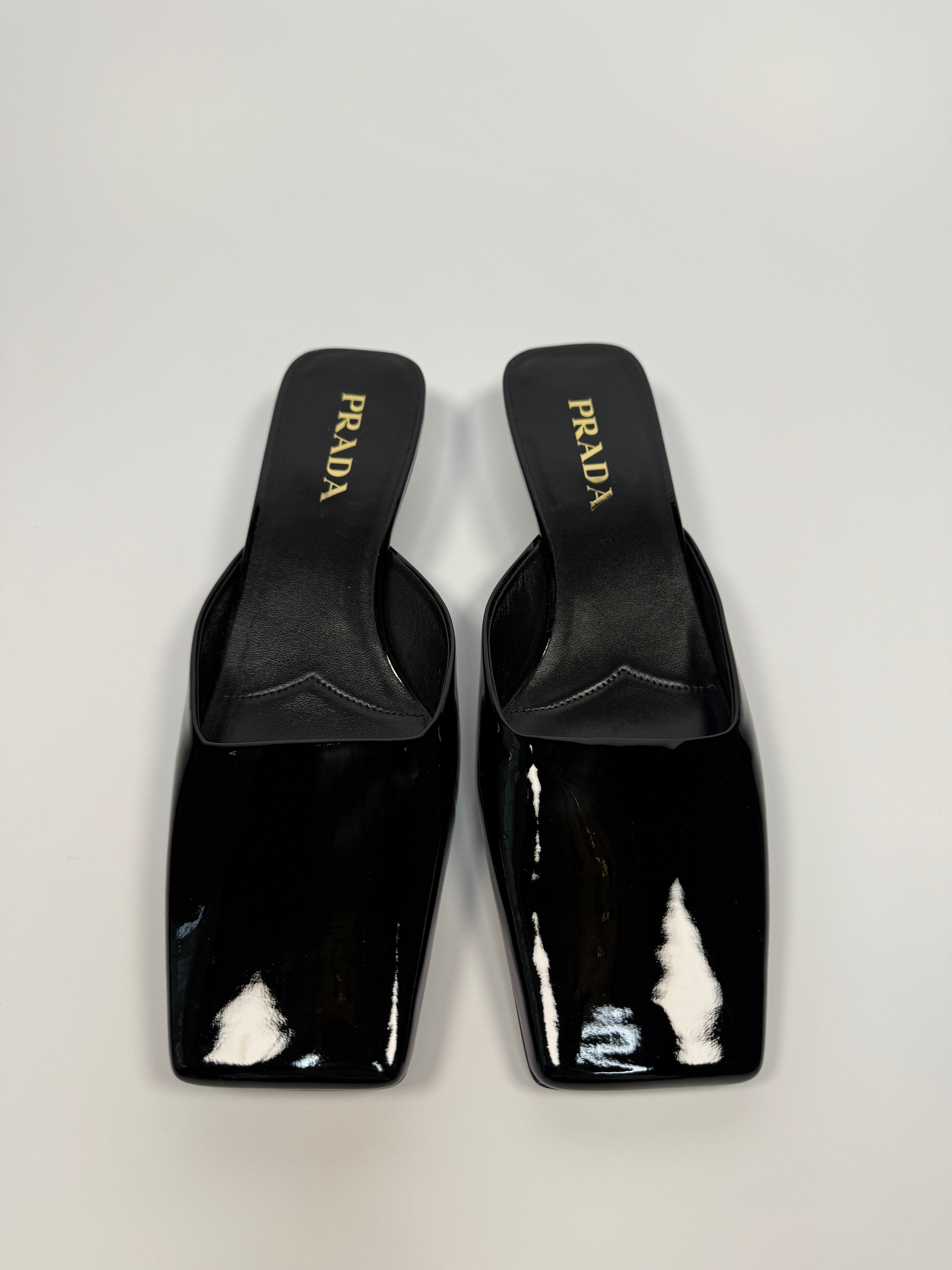 Prada Square Toe Mules (Size 39.5/UK6.5)