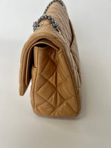 Chanel Beige Coated Lambskin Re Issue Flap Bag