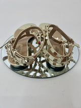 Valentino Garavani Cream Rockstud Sandals (Size 38 / UK 5)