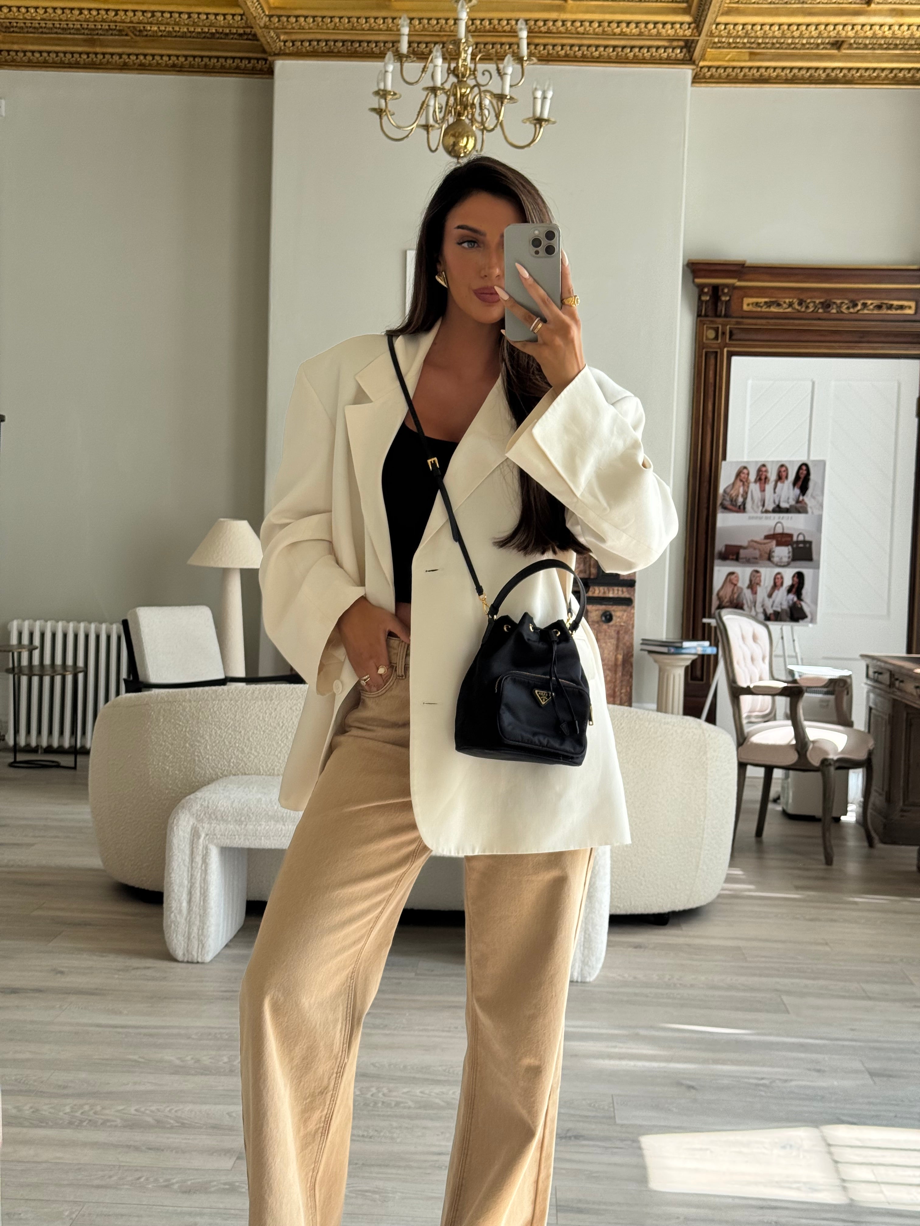 Prada Duet Re-Nylon Bucket Bag