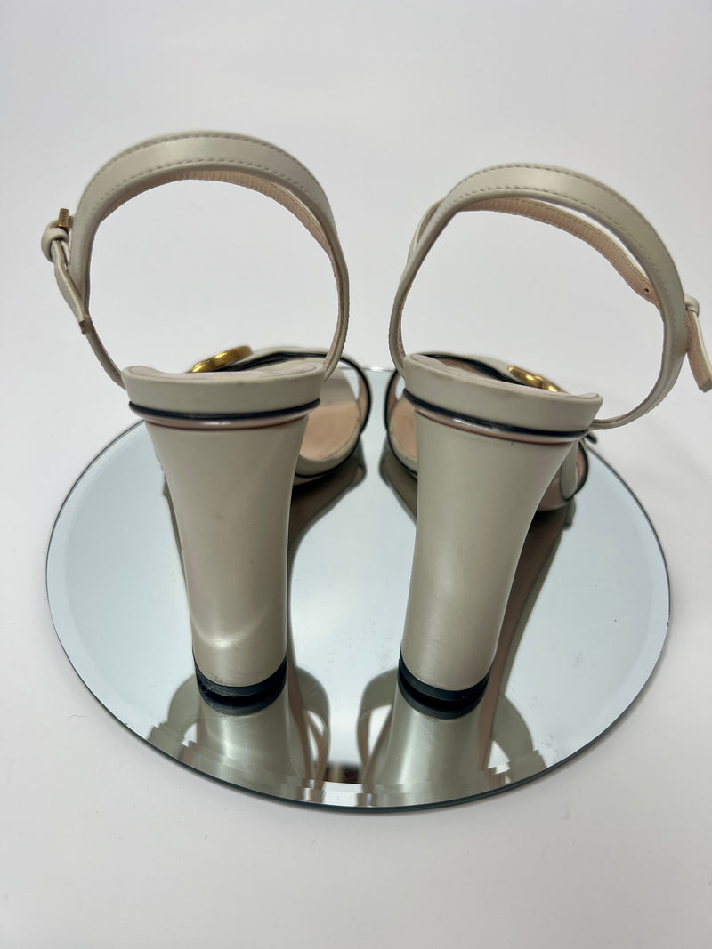 Gucci Marmont Mid Heel Sandal (Size 39/UK 6)
