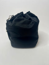 Prada Black Nylon Bucket Pouch