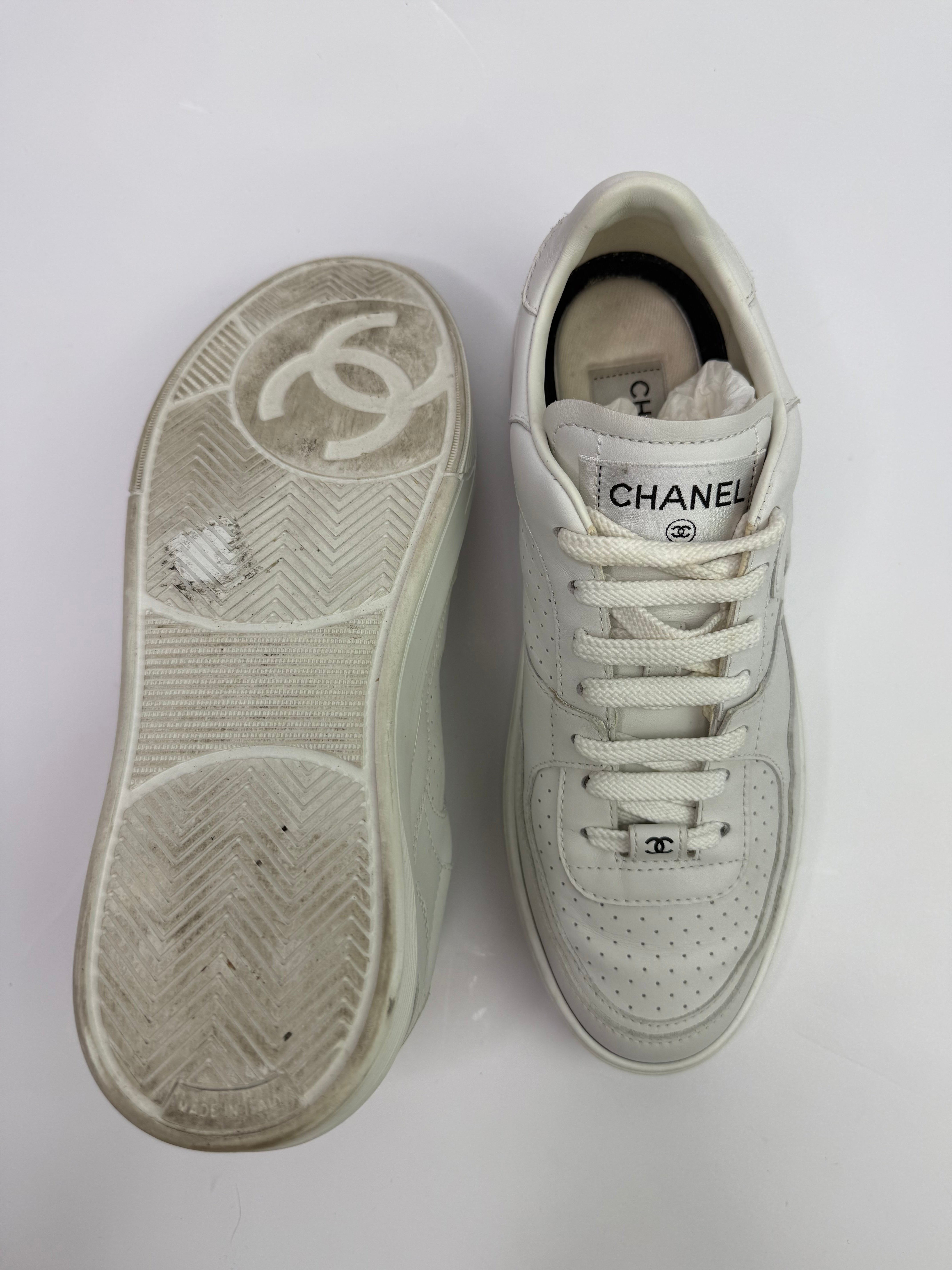 Chanel CC Logo Sneakers (Size 39.5/UK 6.5)