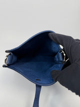 Hermès Evelyne TPM In Blue Tie With PHW