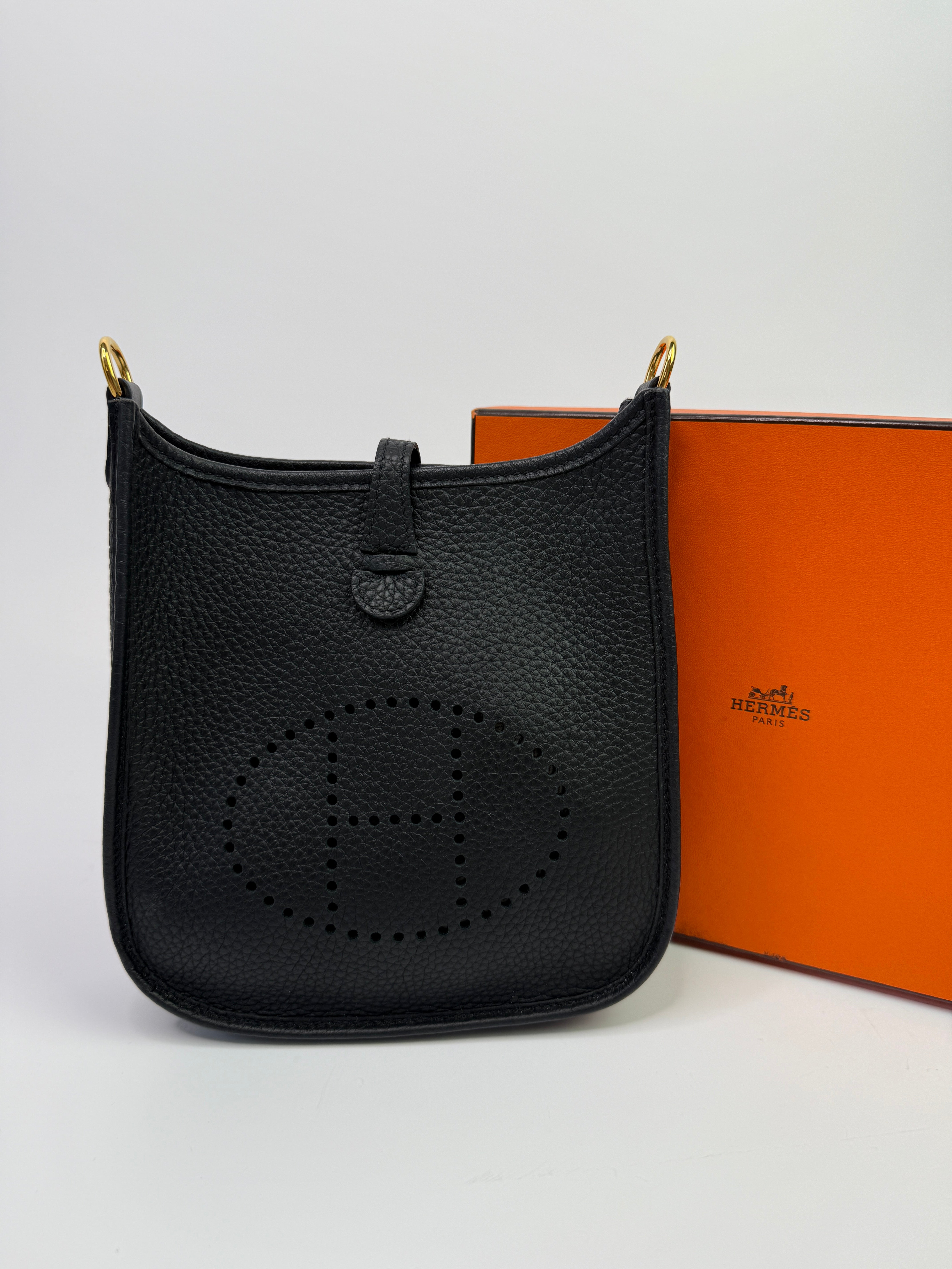 Hermès Evelyne TPM Black Clemence GHW