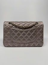 Chanel Iridescent Rose Medium Classic Double Flap With GHW