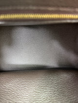 Hermès Birkin 25 Ebene Barenia Faubourg Leather With GHW