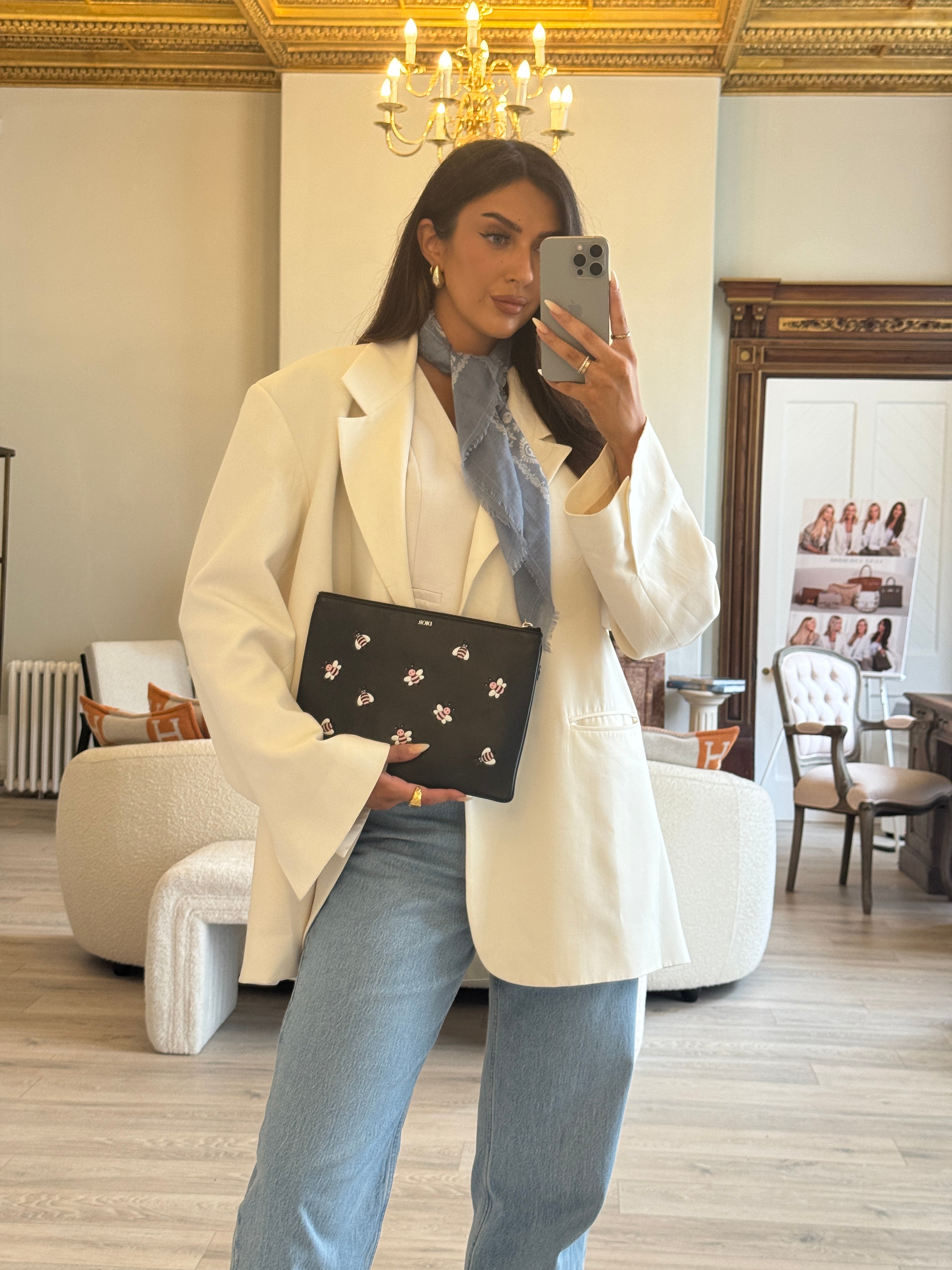 Christian Dior Kaws Bees Pouch