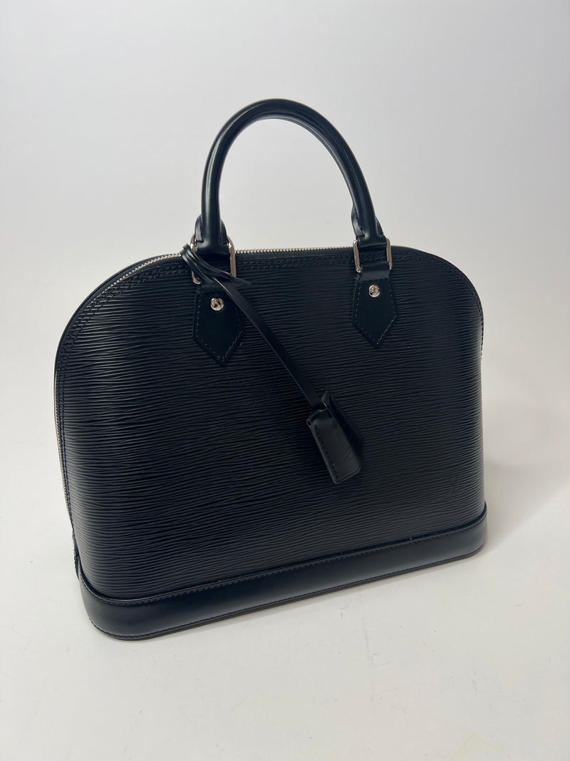 Louis Vuitton Alma PM In Black Epi Leather