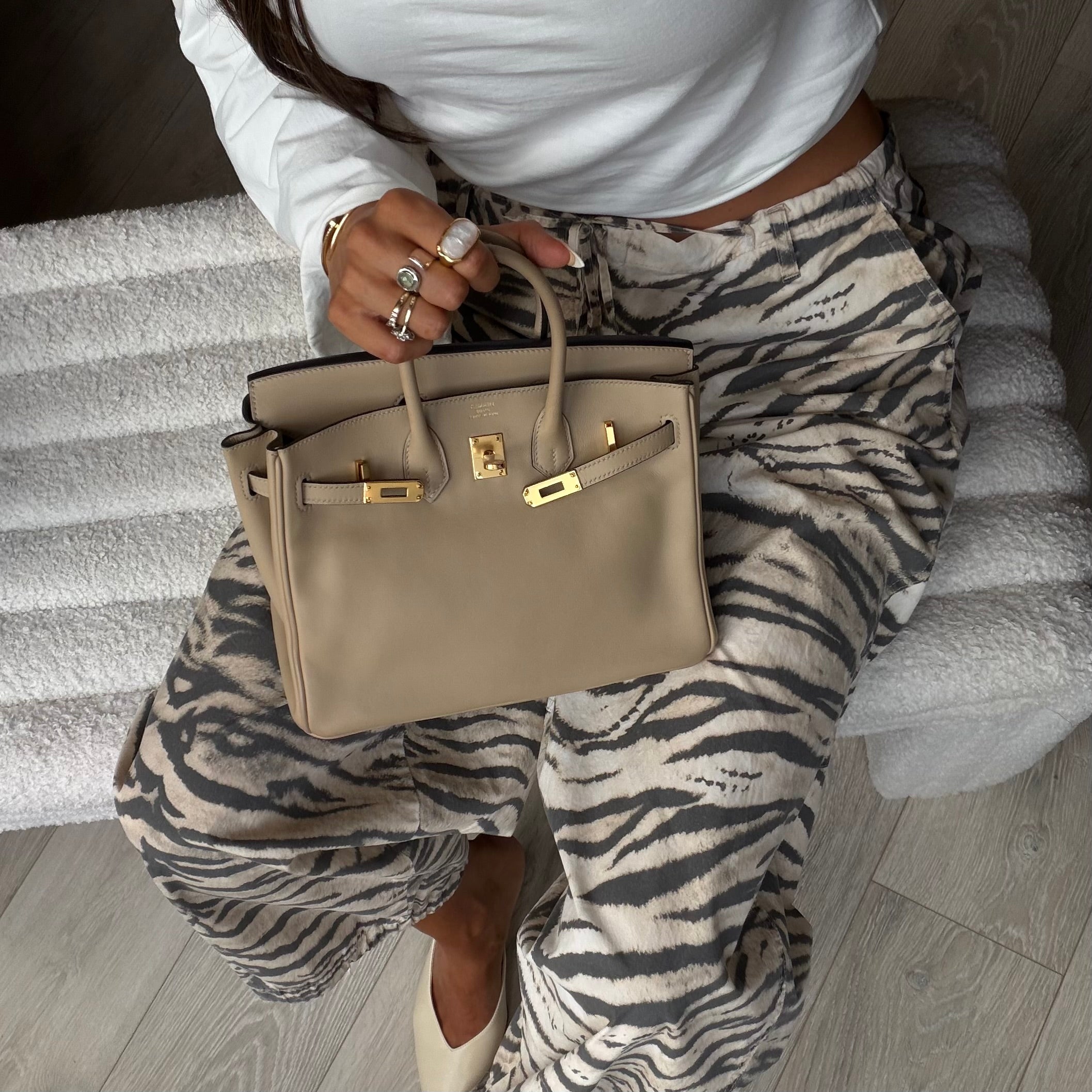 *Luxe Top Pick* Hermès Birkin 25 In Trench Swift Leather With Gold Hardware