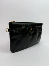 Chanel 22 Large In Black Calfskin Leather With GHW