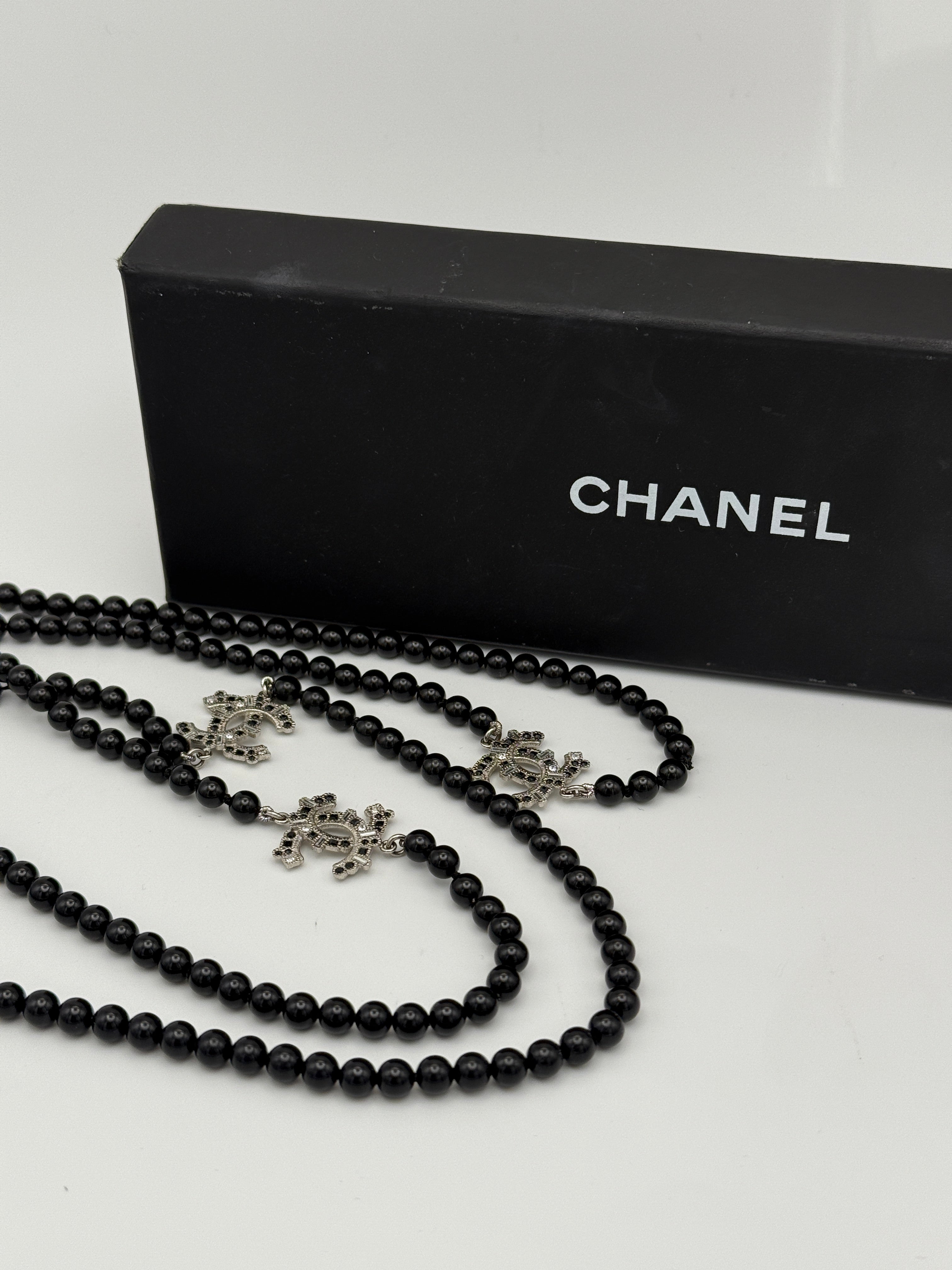 Chanel CC Beaded Necklace