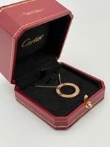 Cartier Love 18ct Rose-Gold and 0.34ct Diamond Necklace