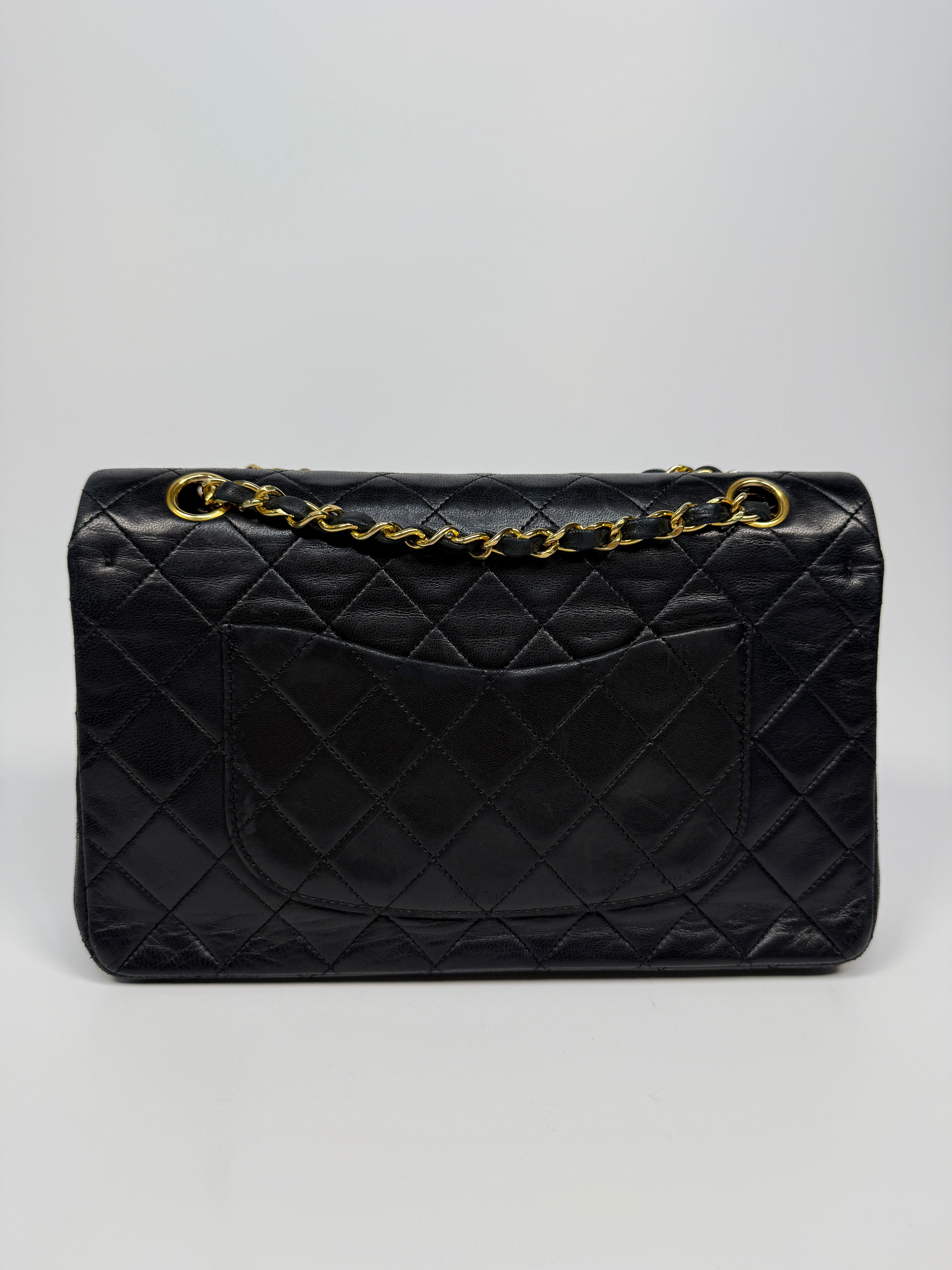 Chanel Vintage Medium Classic Double Flap Black Lambskin With 24k Gold Hardware
Pre Loved & Authentic 