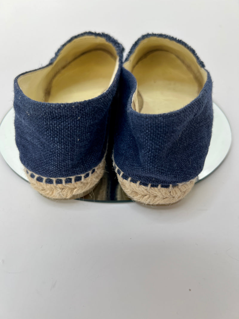 Chanel Navy Espadrilles (Size 40/UK 7)