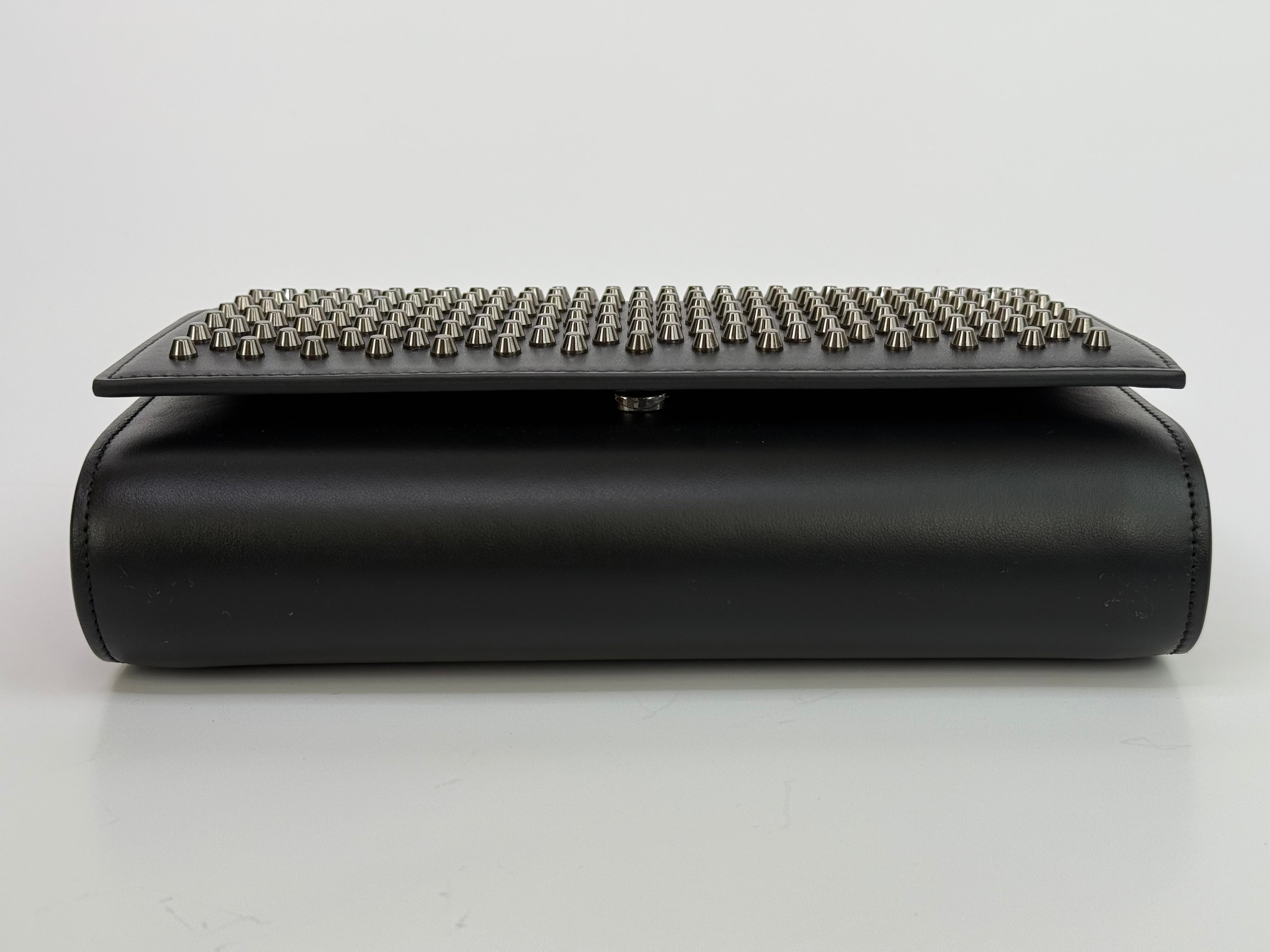 Christian Louboutin Paloma Embellished Leather Clutch