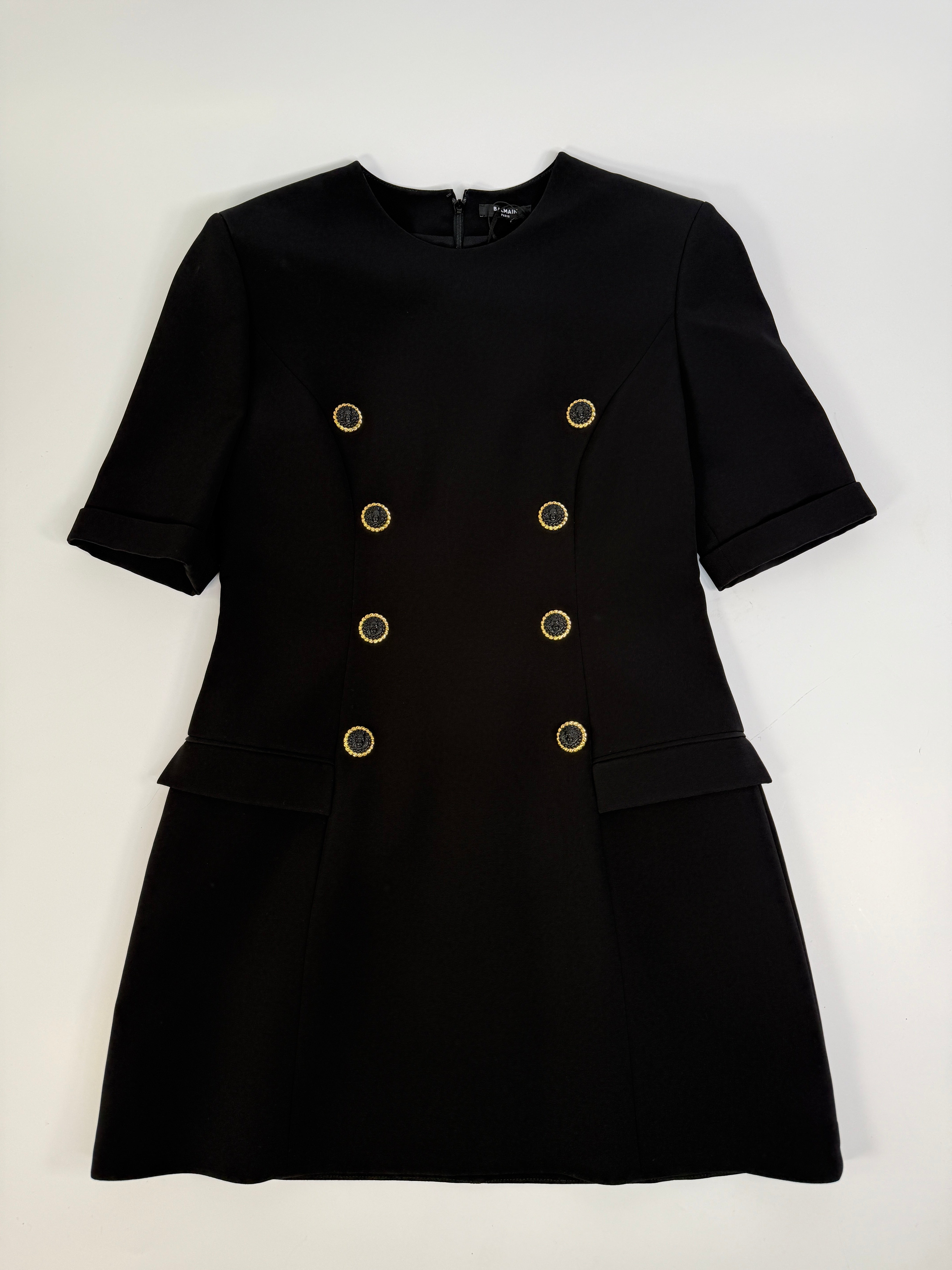 Balmain Crêpe Mini Dress  (Size UK14)