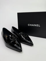 Chanel CC Patent Pumps (Size 39.5/UK6.5)