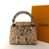 Louis Vuitton Capucines BB In Gold Python With GHW