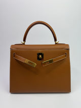 Hermès Kelly 28 Gold Sellier Epsom Leather With GHW