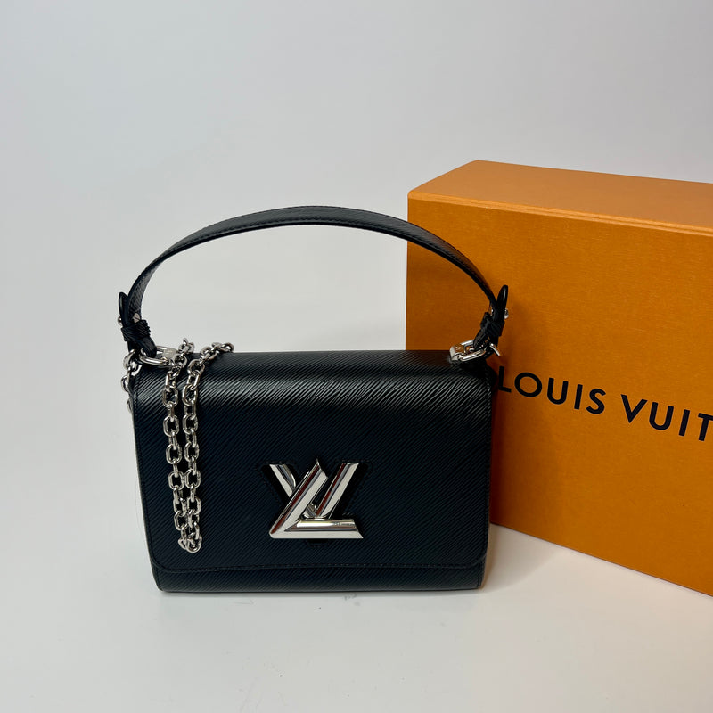 Louis Vuitton Twist MM In Black Epi Leather