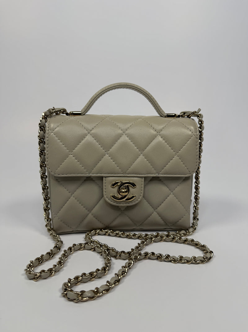 Chanel Seasonal Top Handle Flap Bag