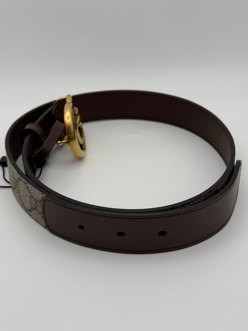 Gucci GG Supreme Monogrammed Belt (Size 32)
