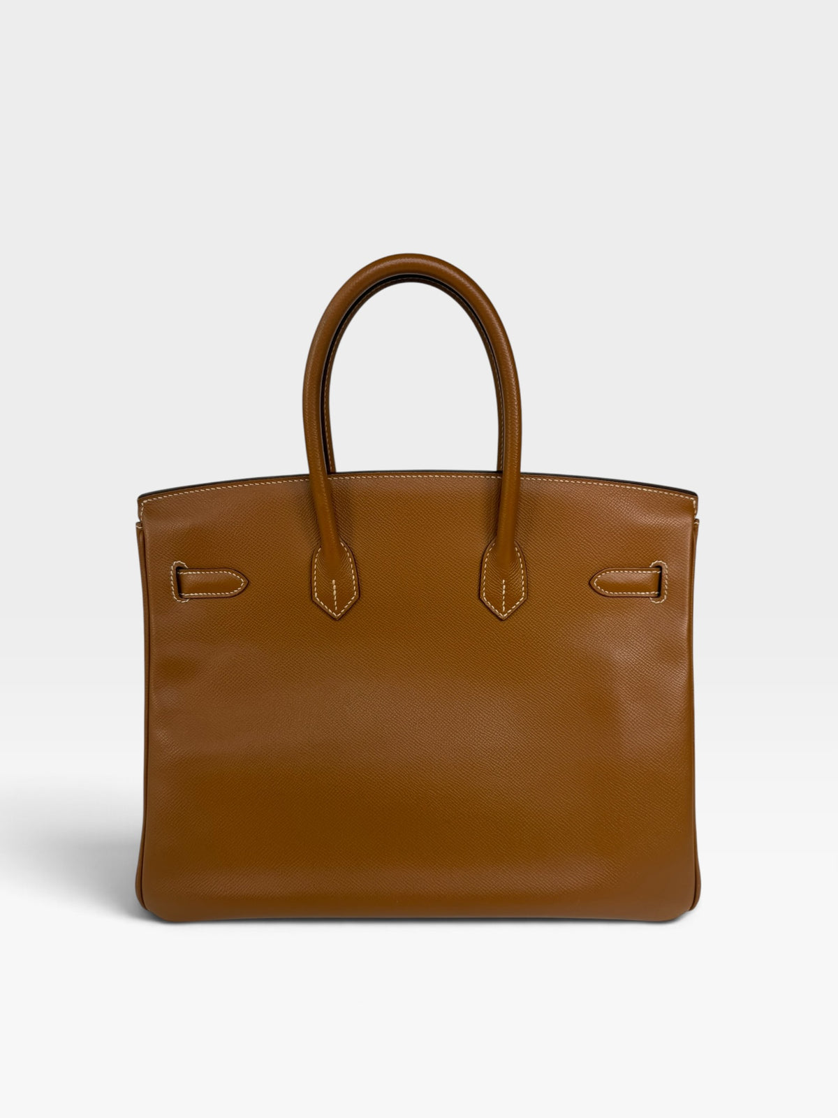 Hermès Birkin 35 In Gold Epsom Leather With Palladium Hardware. Authentic and preloved in very good condition. 100% Guarantee
