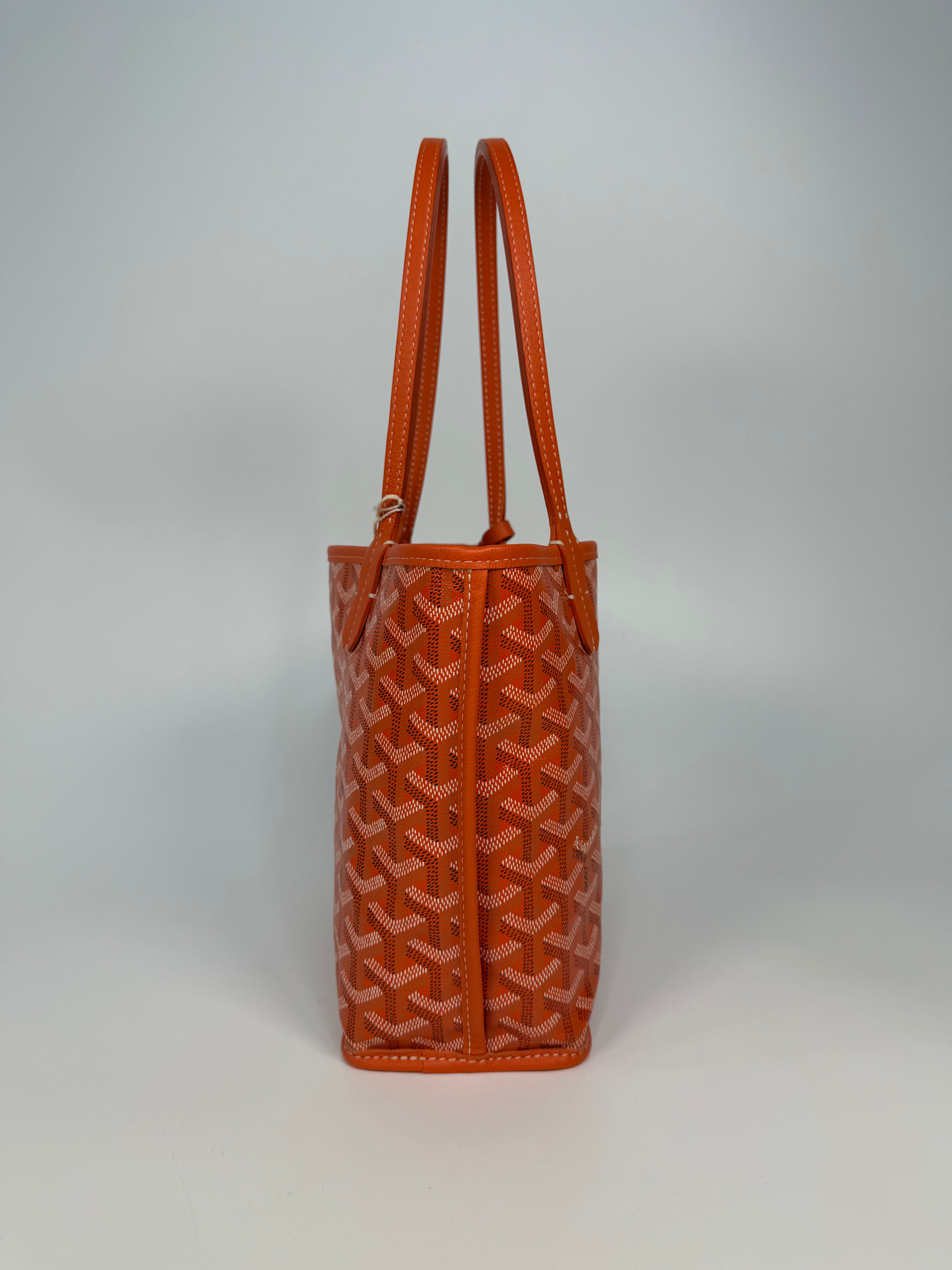 Goyard Mini Anjou Orange Leather, excellent condition pre loved condition. Verified by Luxe Cheshire. Insured next day delivery 