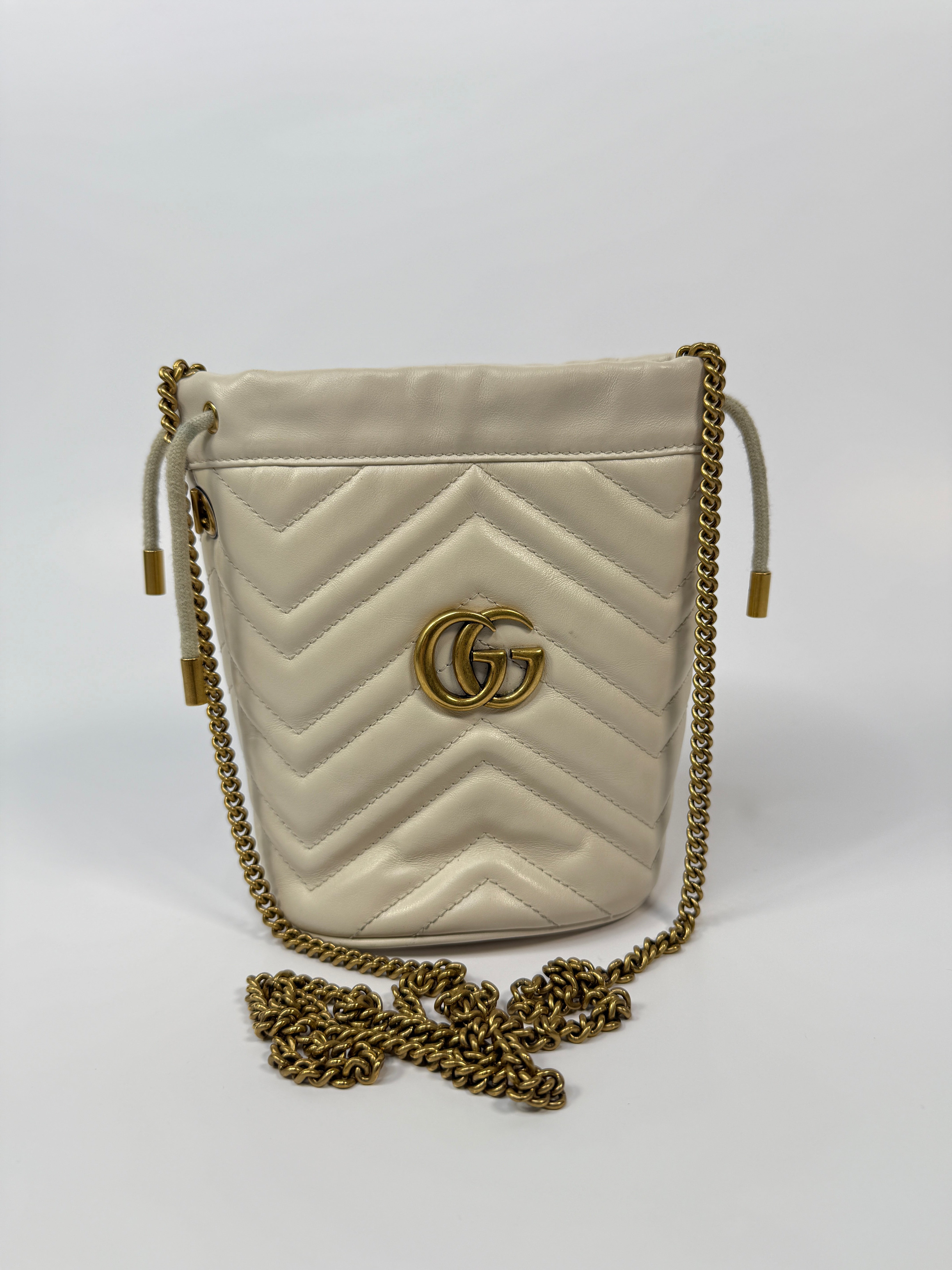 Gucci GG Marmont Mini Quilted Bucket Bag