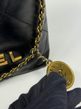Chanel 22 Mini Bag Black Calfskin With GHW