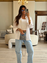 Chanel Vanity Rectangular with Top Handle Grey Lambskin GHW