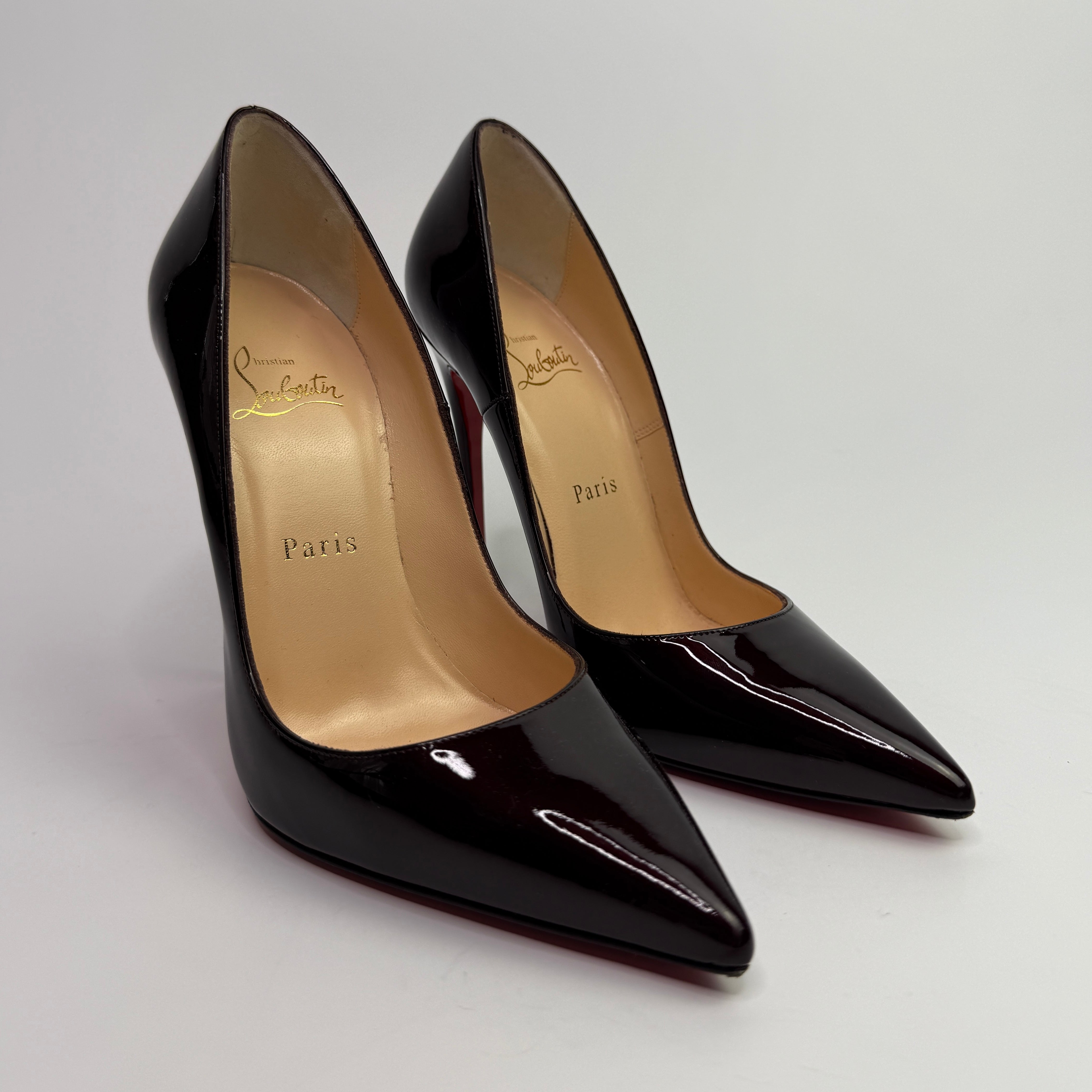 Christian Louboutin So Kate 120 In Rouge Noir  (Size 37.5/UK4.5)
