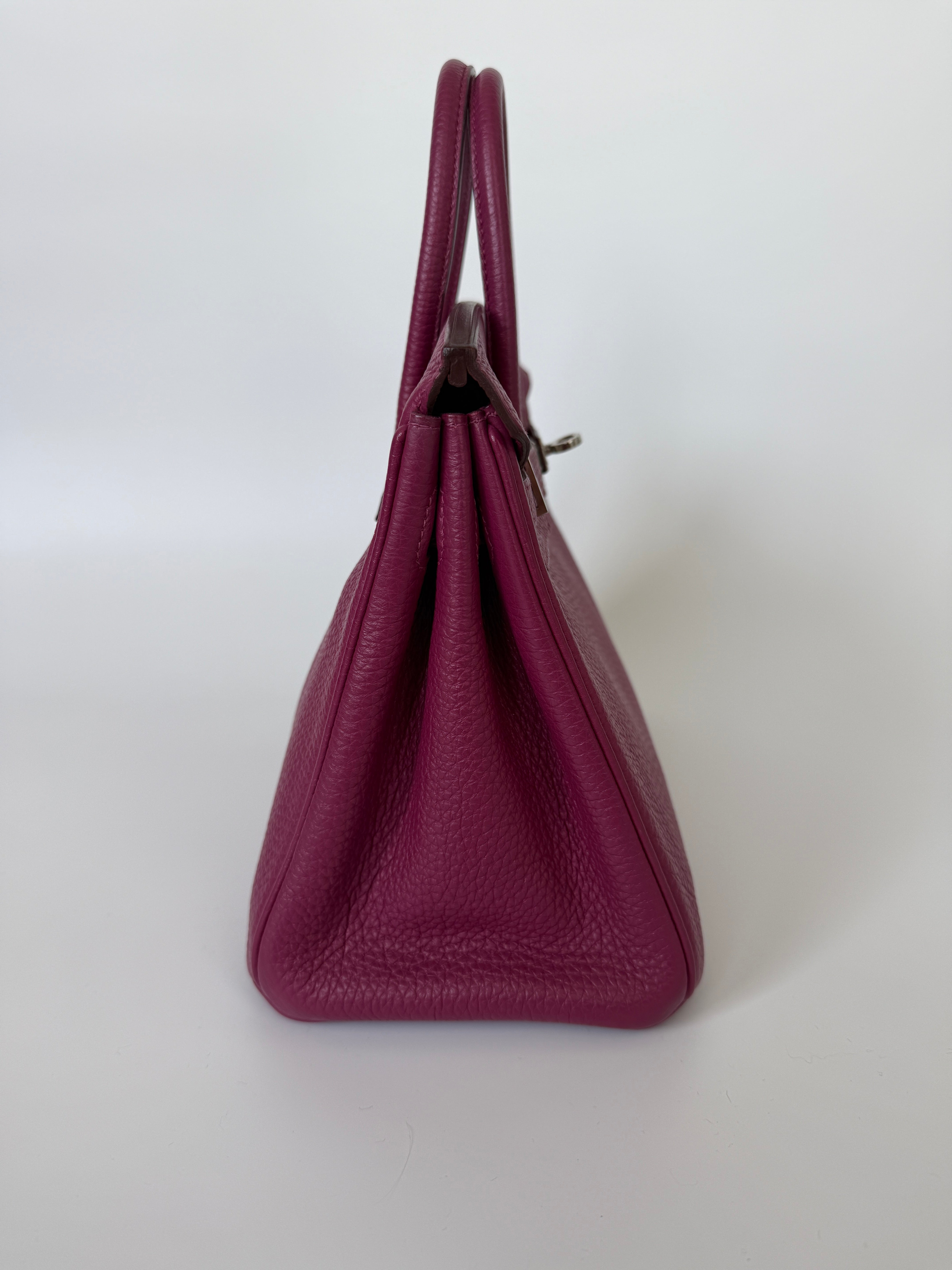 Authentic pre-loved Hermès Birkin 25 In Tosca Clemence Leather. Excellent condition, verified by Luxe Cheshire. Trusted designer resale.