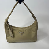 Prada Re-Edition 2000 Re-Nylon Bag In Beige