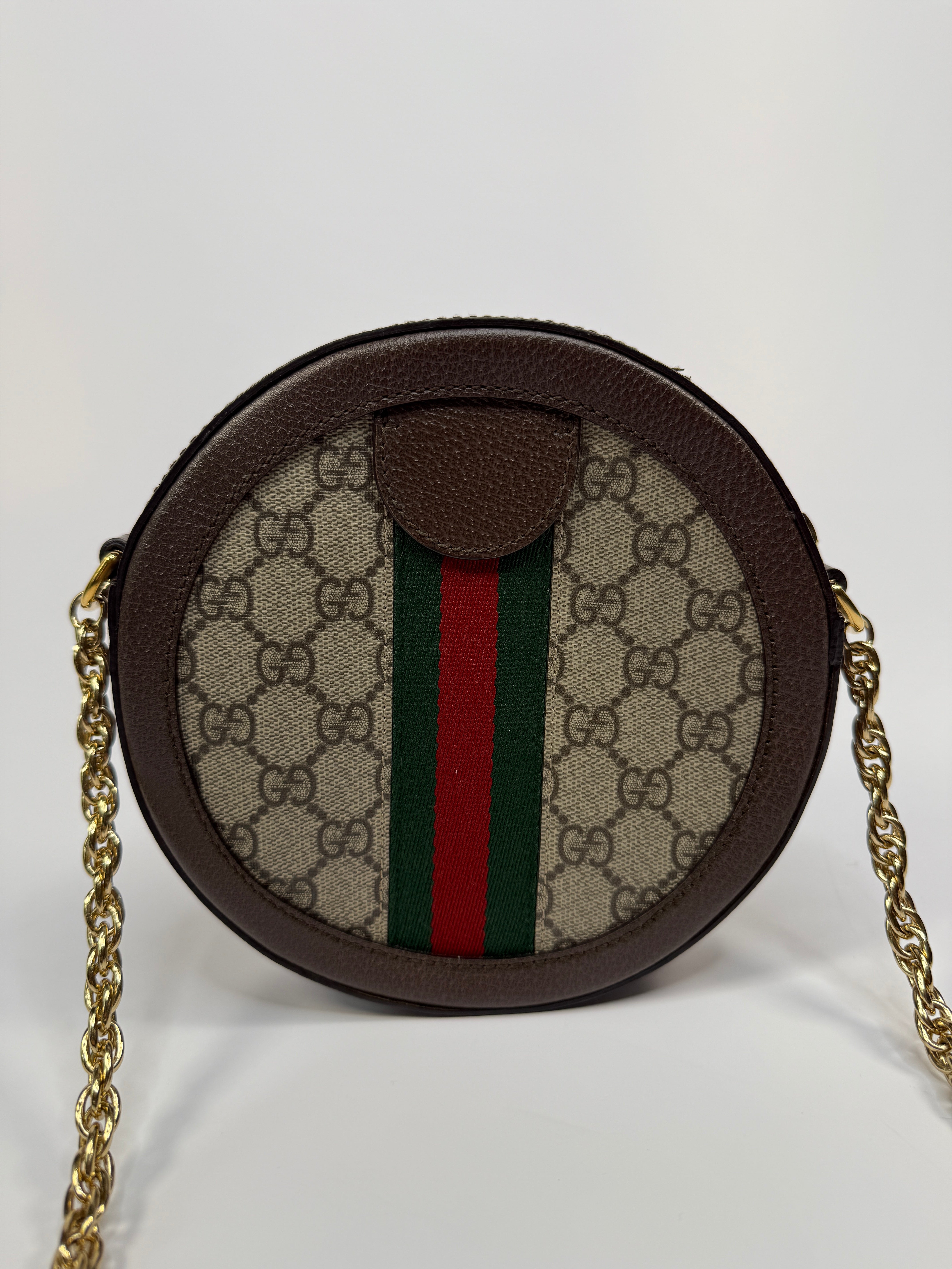 Gucci Mini GG Supreme Round Ophidia Bag