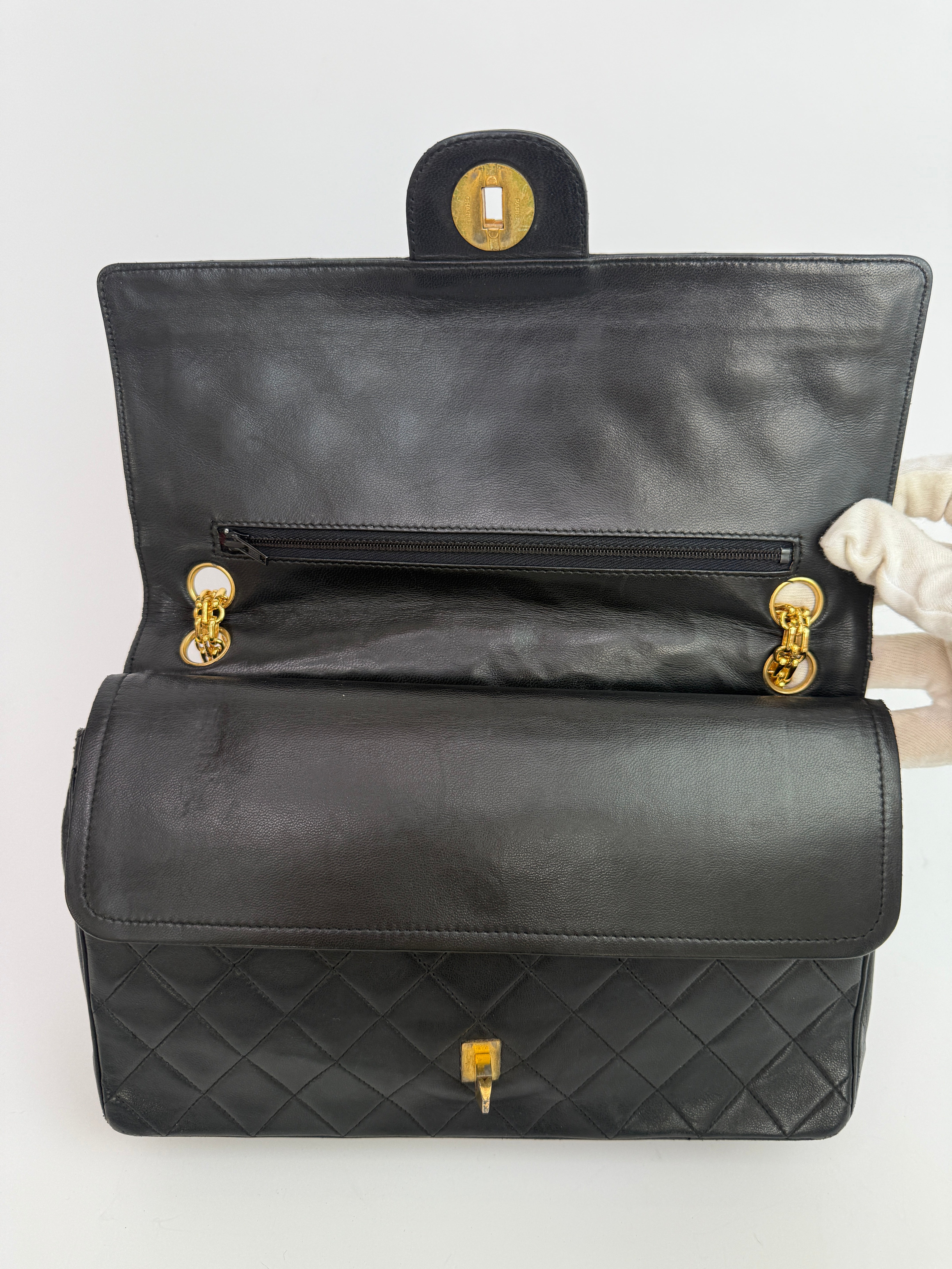 Chanel Vintage Bijoux Chain Double Flap With GHW