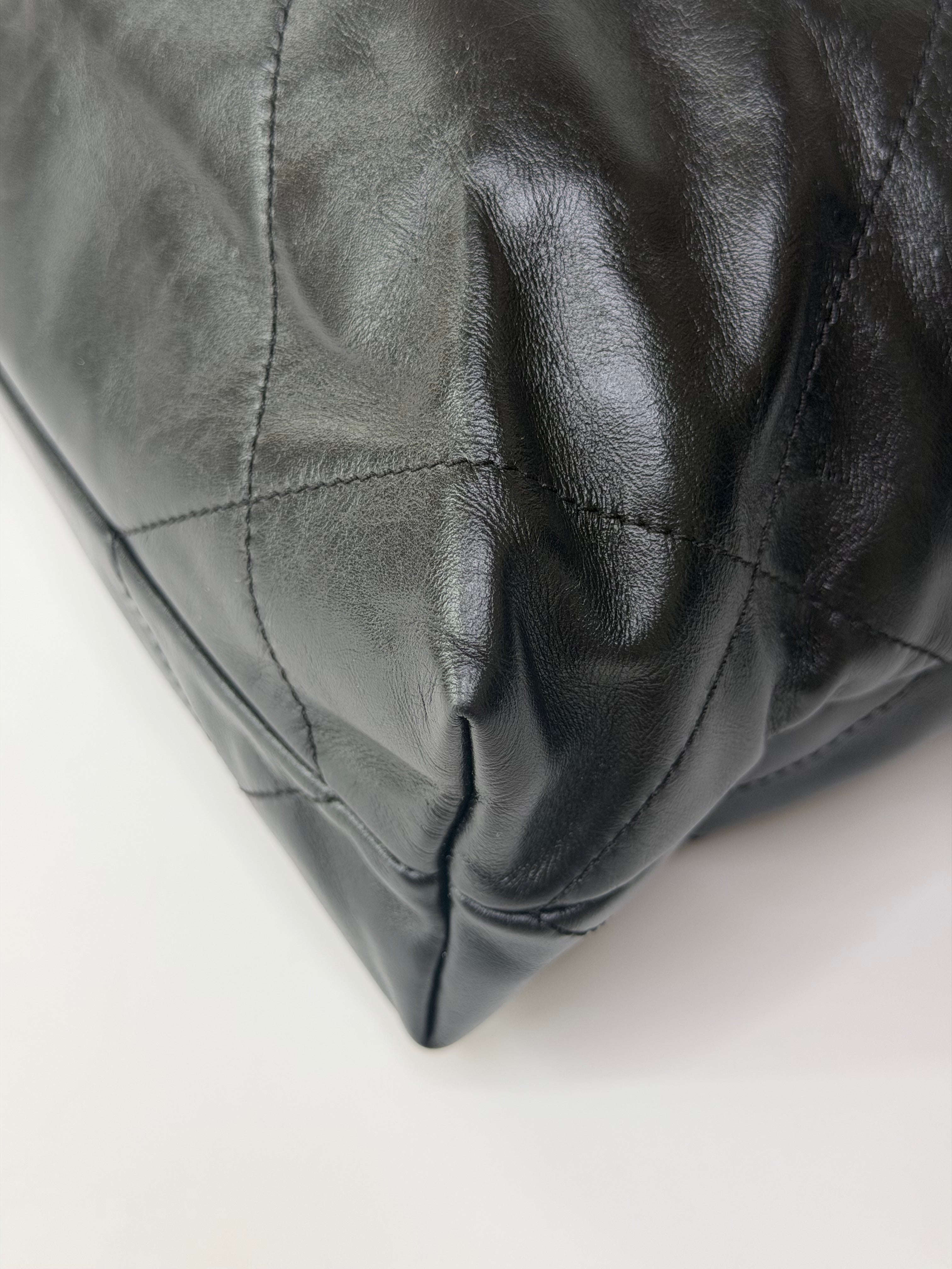 Leather With Aged Gold Hardware in excellent condition 100% authentic and preloved