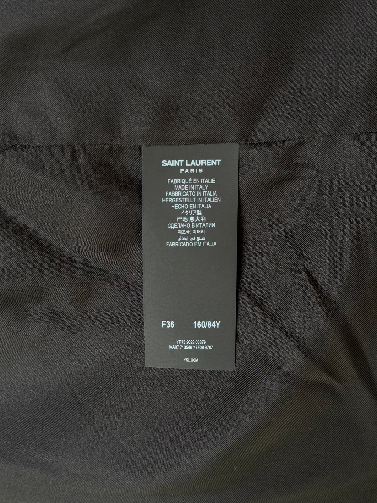 Saint Laurent Jacket In Black & White Tweed. 100% authentic and preloved in excellent condition