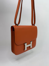 Hermès Constance 18 In Orange With PHW