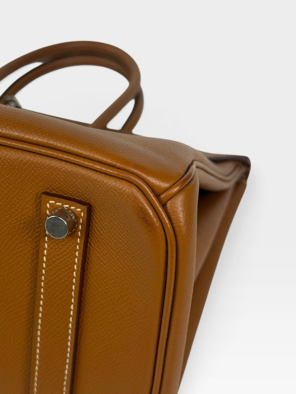 Hermès Birkin 35 In Gold Epsom Leather With Palladium Hardware