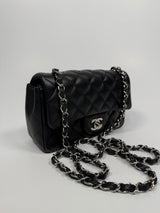 Chanel Mini Rectangle In Black Lambskin With SHW