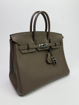 Hermès Birkin 25 Taupe Togo Leather With PHW