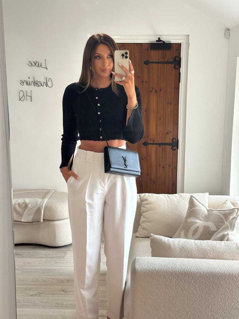 Saint Laurent Black Kate Medium Shoulder Bag
