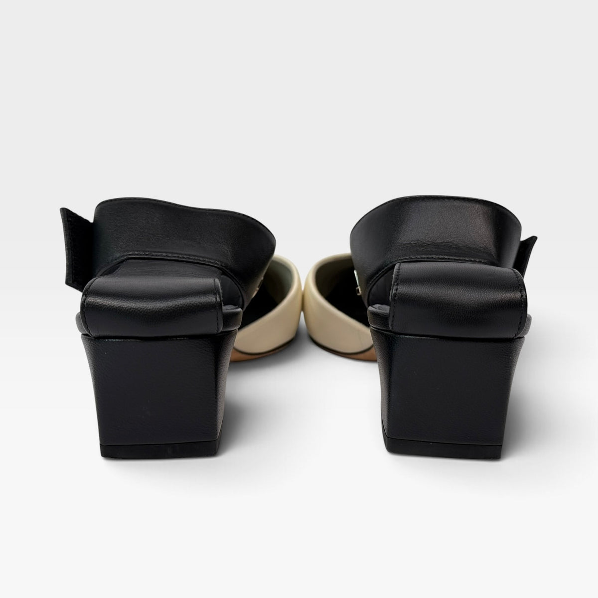 Chanel Point-Toe Slingback Pumps In Black & White (Size 37/UK4)