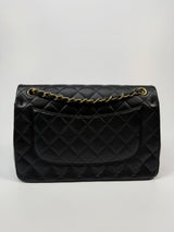 Chanel Jumbo Black Lambskin Leather With GHW