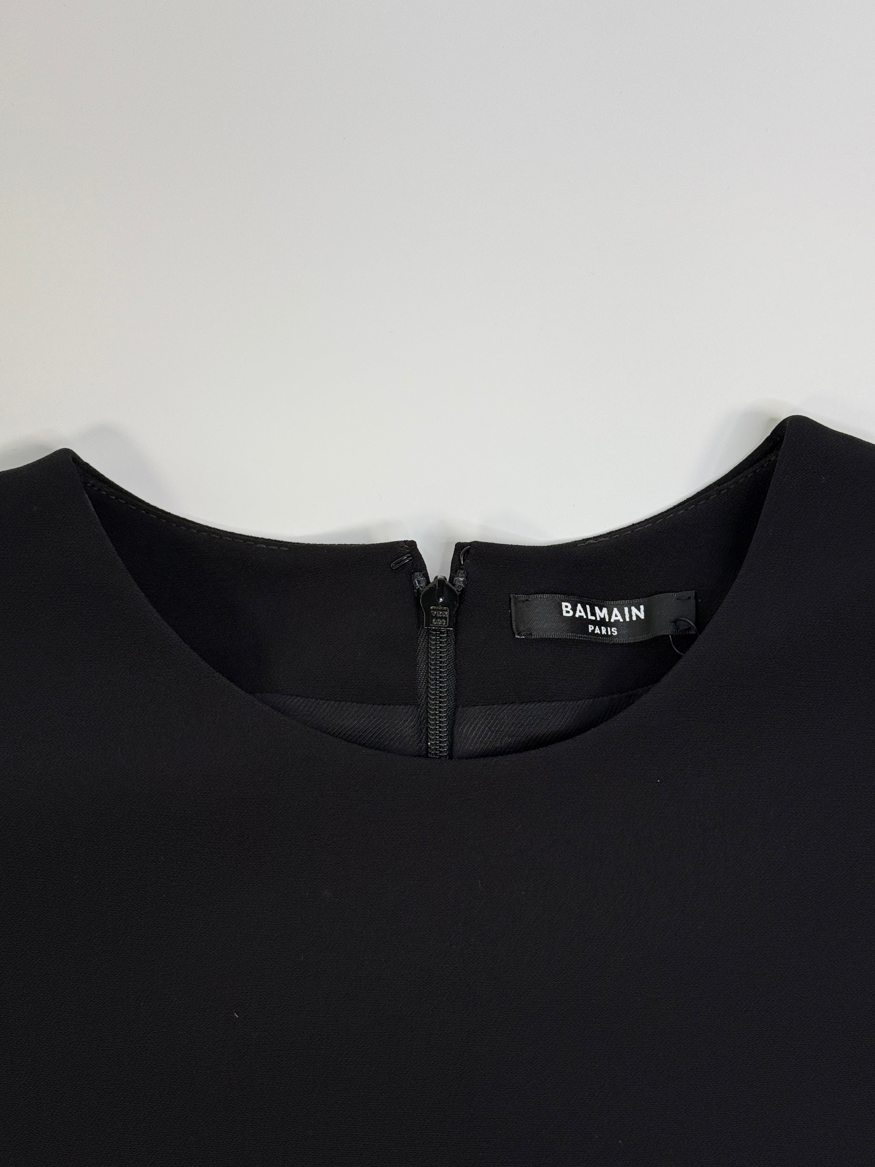 Balmain Crêpe Mini Dress  (Size UK14)