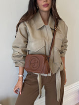 Gucci Soho Disco Crossbody Bag In Brown Leather