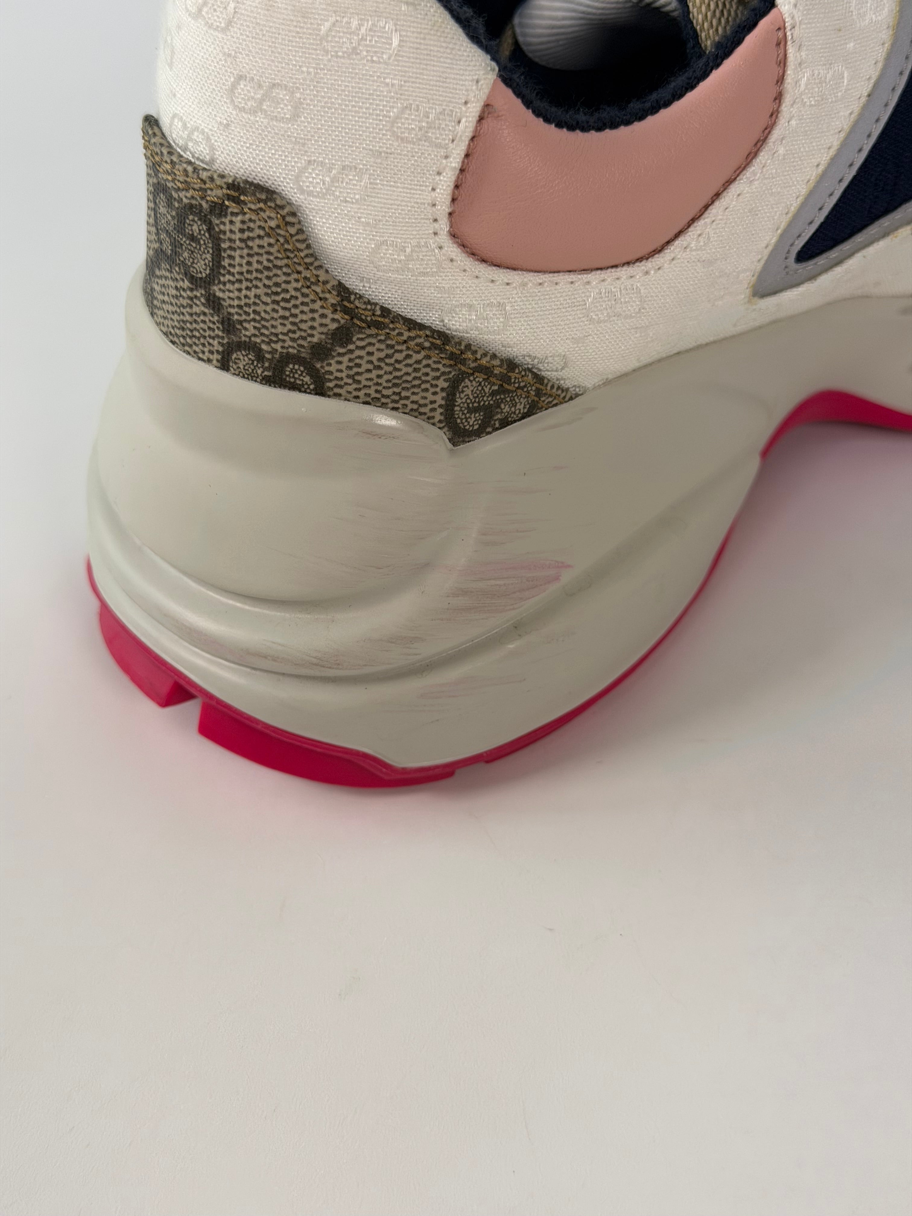 Gucci GG Multi Colour Trainers (Size 36/UK 3) 100% authentic and preloved in excellent condition