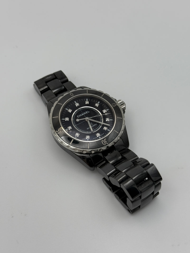 Chanel J12 38MM Black Ceramic Watch